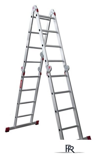 Лестница-трансформер Новая высота NV 333 с помостом профессиональная 4x4 ступени - Изображение №7 — Интернет-магазин ПроЗаказ