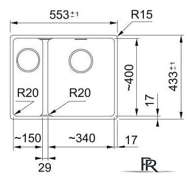 Кухонная мойка Franke Maris MRG 160-34-15 125.0687.270 (каменно-серый) - Изображение №2 — Интернет-магазин ПроЗаказ