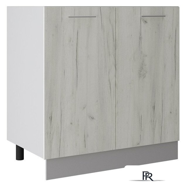 Шкаф напольный Артём-Мебель 800мм СН-114.22 (дуб крафт белый) - Изображение №1 — Интернет-магазин ПроЗаказ