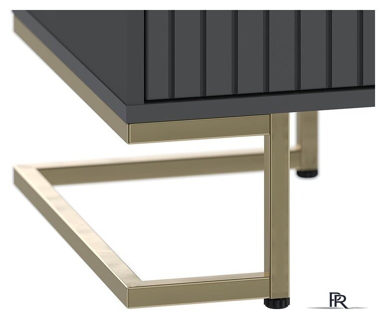 Комоды, тумбы Involux Неаполь 233H211 (графит/черный матовый/золото) - Изображение №5 — Интернет-магазин ПроЗаказ