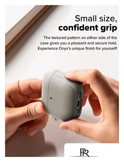 Чехол Ringke Onyx Magnetic для Airpods 4 Warm Gray - Изображение №4 — Интернет-магазин ПроЗаказ