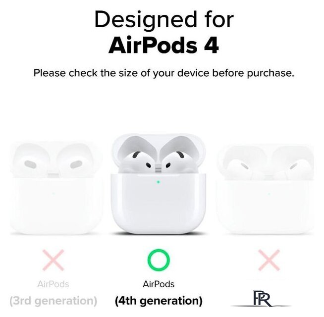 Чехол Ringke Onyx Magnetic для Airpods 4 Warm Gray - Изображение №3 — Интернет-магазин ПроЗаказ