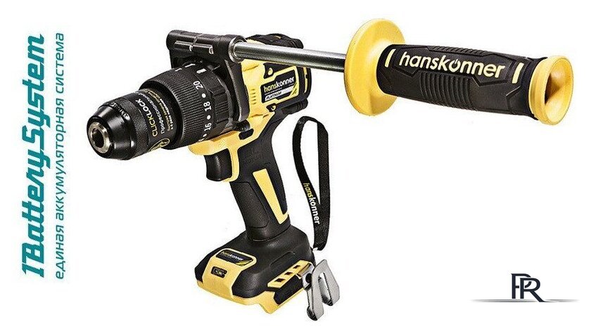 Ударная дрель-шуруповерт Hanskonner HCD18165BL (без АКБ) - Изображение №1 — Интернет-магазин ПроЗаказ
