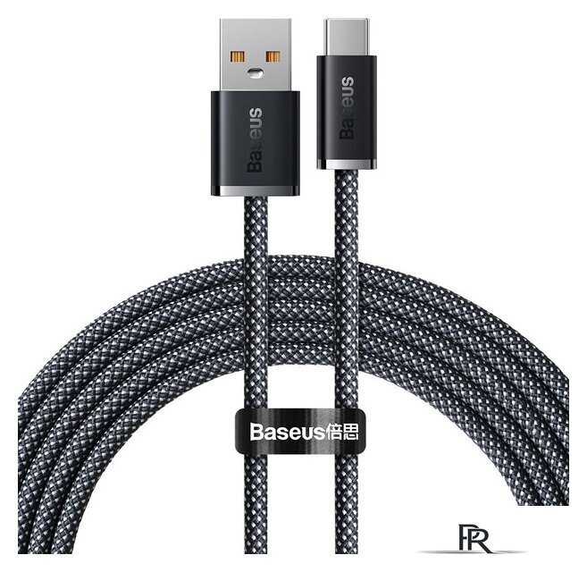 Кабель Baseus Dynamic Series Fast Charging Data Cable 100W USB Type-A - USB Type-C (2 м, серый) - Изображение №1 — Интернет-магазин ПроЗаказ