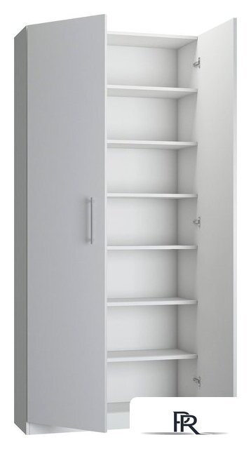 Шкаф-пенал Макс Стайл Falcon Fidji Egger 240x100x50 20C5050 (белый классический W960 ST7) - Изображение №2 — Интернет-магазин ПроЗаказ