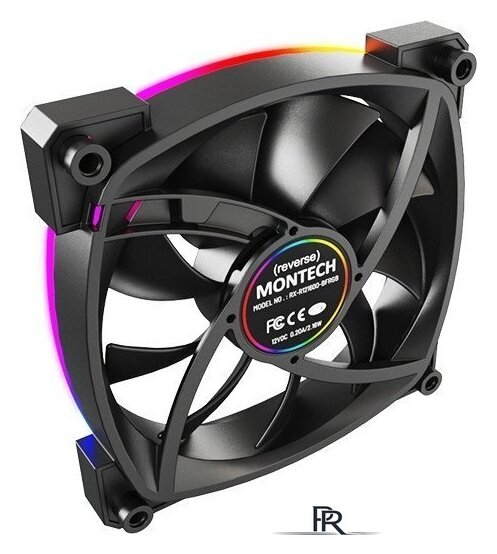 Вентилятор для корпуса Montech RX120 PWM (черный) - Изображение №5 — Интернет-магазин ПроЗаказ