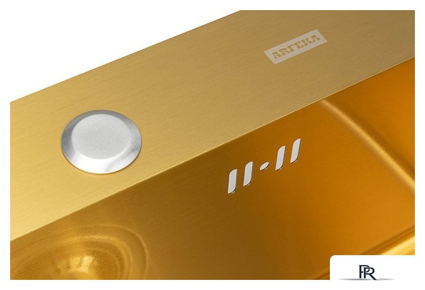 Кухонная мойка ARFEKA ECO AR 450*450 GOLD PVD NANO - Изображение №3 — Интернет-магазин ПроЗаказ
