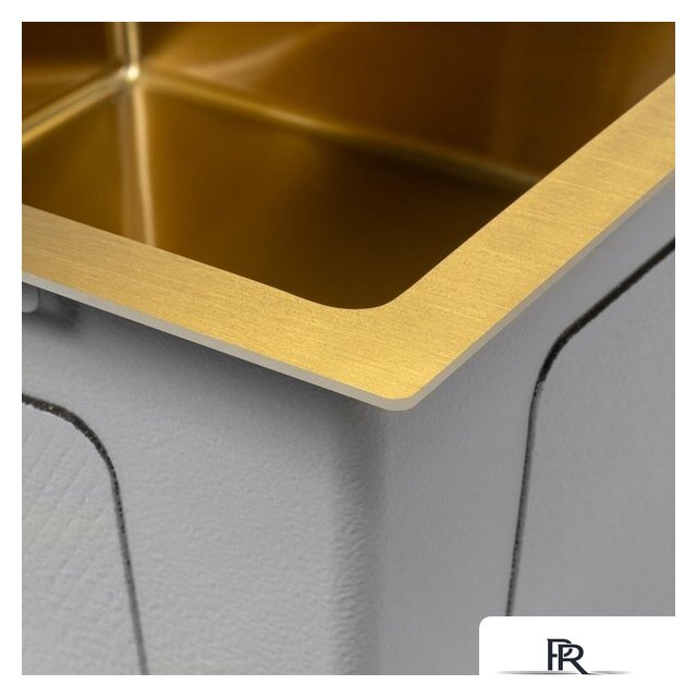 Кухонная мойка ARFEKA ECO AR 450*450 GOLD PVD NANO - Изображение №7 — Интернет-магазин ПроЗаказ