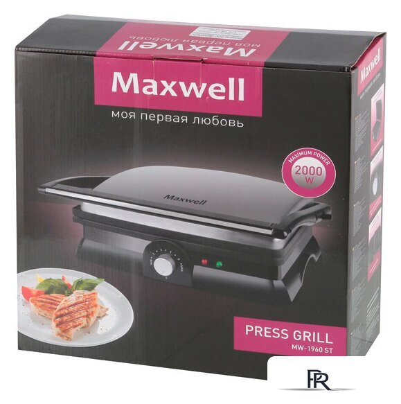 Электрогриль Maxwell MW-1960 ST - Изображение №5 — Интернет-магазин ПроЗаказ