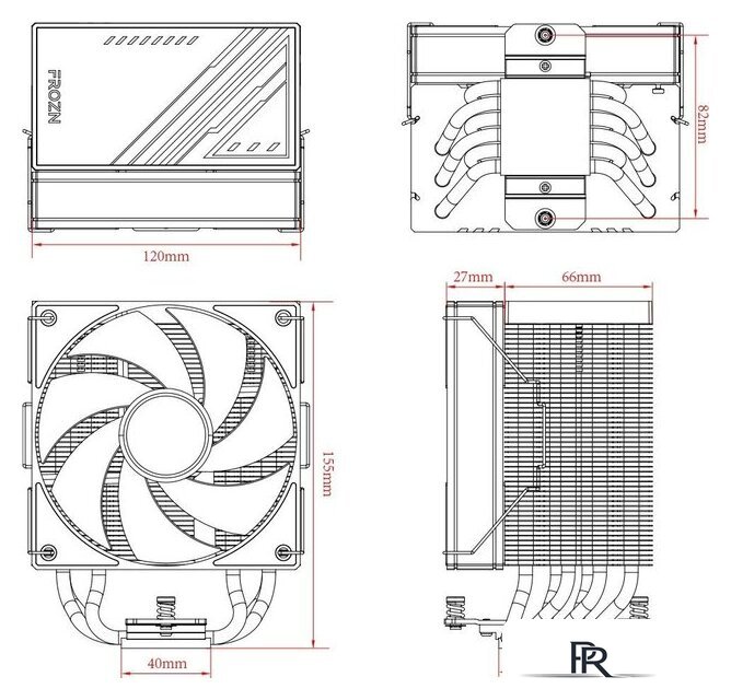 Кулер для процессора ID-Cooling Frozn A610 ARGB - Изображение №7 — Интернет-магазин ПроЗаказ