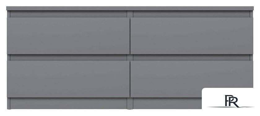 Тумба Mio Tesoro Кастор 4 ящика 2.03.03.100.4 (серый) - Изображение №2 — Интернет-магазин ПроЗаказ