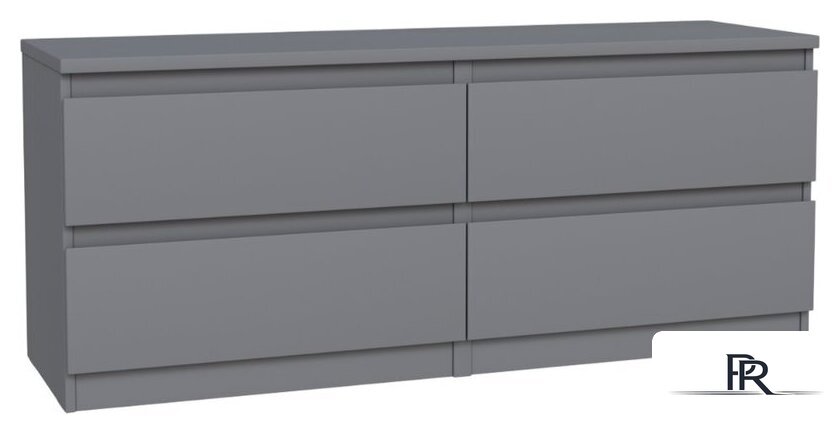 Тумба Mio Tesoro Кастор 4 ящика 2.03.03.100.4 (серый) - Изображение №1 — Интернет-магазин ПроЗаказ