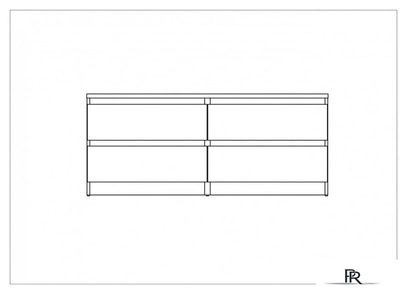 Тумба Mio Tesoro Кастор 4 ящика 2.03.03.100.4 (серый) - Изображение №4 — Интернет-магазин ПроЗаказ