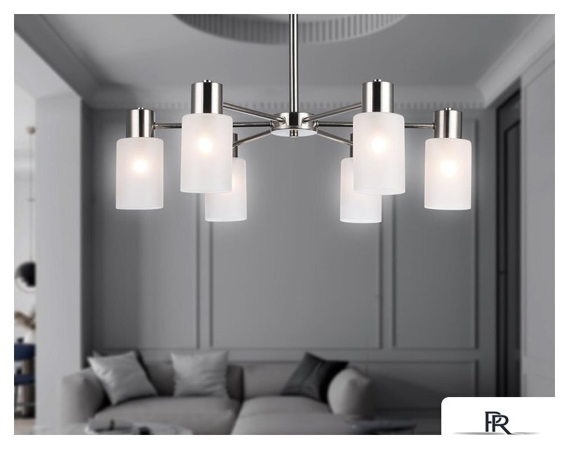 Подвесная люстра Ambrella light TR9572/6 SN (сатин) - Изображение №6 — Интернет-магазин ПроЗаказ
