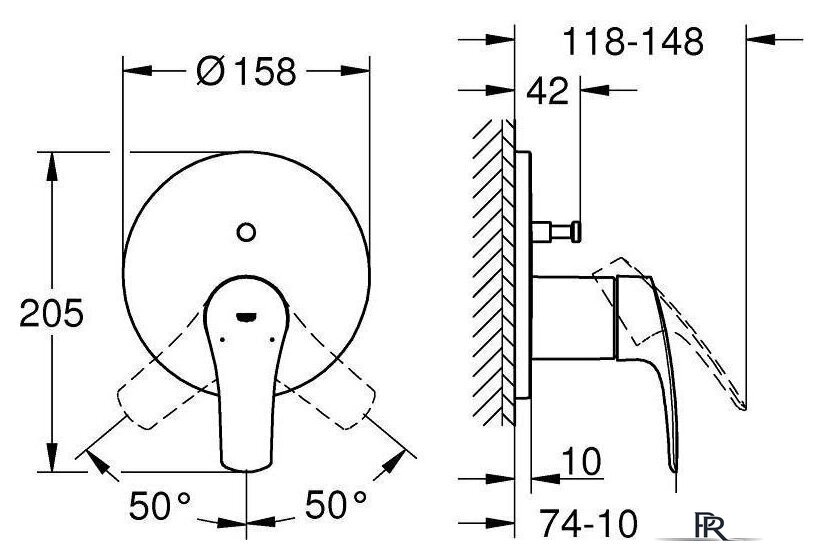 Смеситель Grohe Eurosmart 24043003 - Изображение №8 — Интернет-магазин ПроЗаказ