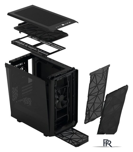 Корпус Fractal Design Meshify 2 Mini Black TG dark tint FD-C-MES2M-01 - Изображение №3 — Интернет-магазин ПроЗаказ