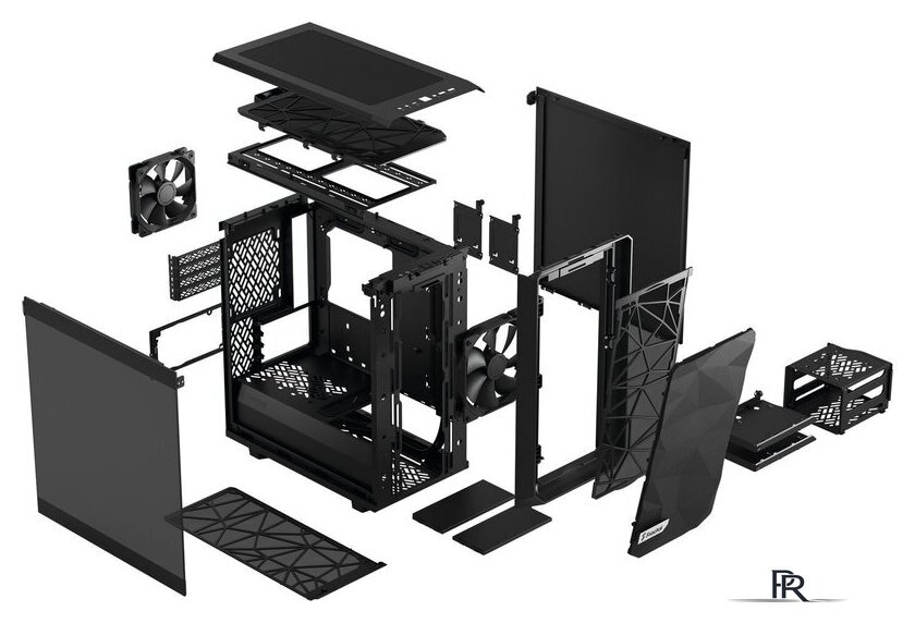 Корпус Fractal Design Meshify 2 Mini Black TG dark tint FD-C-MES2M-01 - Изображение №2 — Интернет-магазин ПроЗаказ