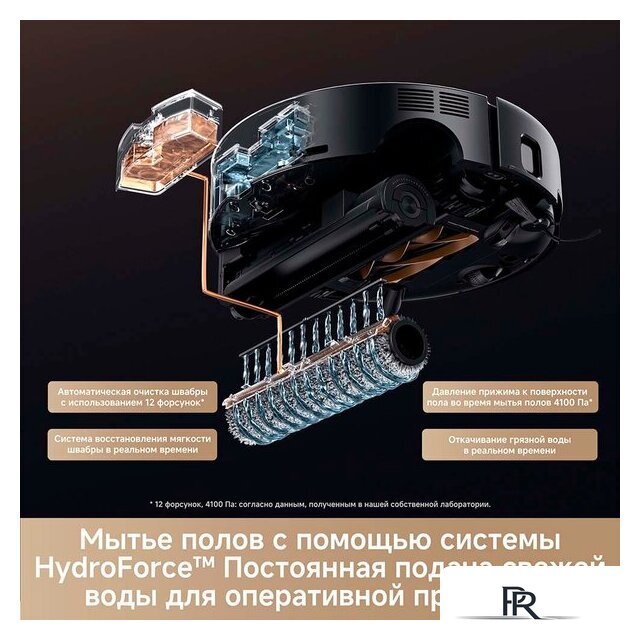 Робот-пылесос Trouver Robot Vacuum Z60 Ultra Roller Complete RLZ83CE-1 (евровилка, черный) - Изображение №10 — Интернет-магазин ПроЗаказ