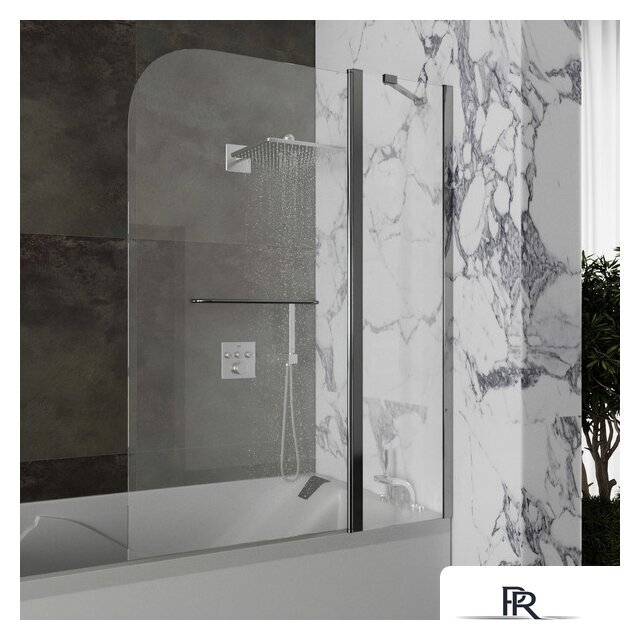 Стеклянная шторка для ванны Roxen Brimen 52010-120 120х140 - Изображение №1 — Интернет-магазин ПроЗаказ