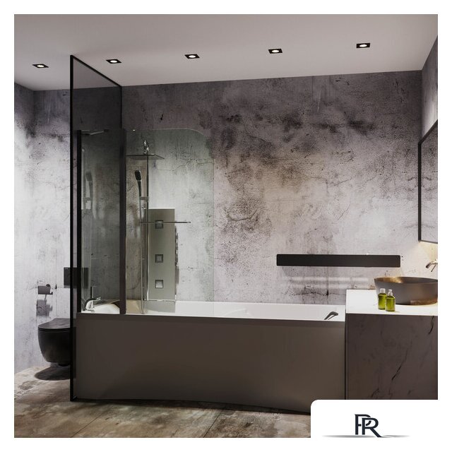 Стеклянная шторка для ванны Roxen Brimen 52010-120 120х140 - Изображение №3 — Интернет-магазин ПроЗаказ