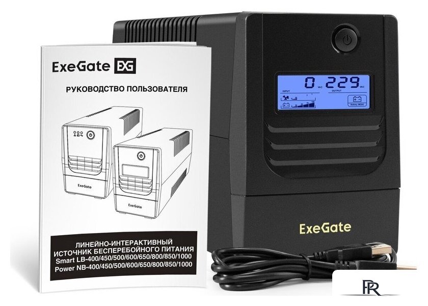Источник бесперебойного питания ExeGate Smart LB-650.LCD.AVR.2SH.USB - Изображение №2 — Интернет-магазин ПроЗаказ