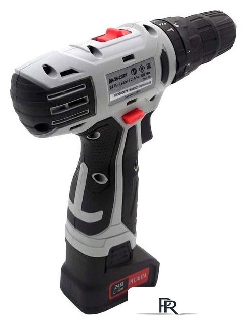 Ударная дрель-шуруповерт Ресанта ДА-24-2ЛК-У (с 2-мя АКБ, кейс) - Изображение №2 — Интернет-магазин ПроЗаказ