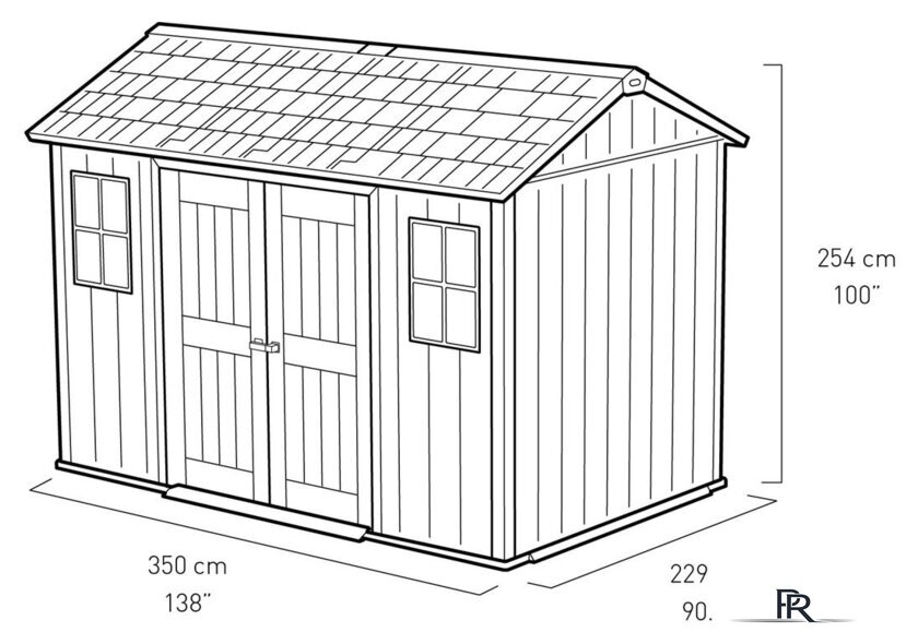  Keter Oakland 1175SD (2.29x3.5 м) - Изображение №5 — Интернет-магазин ПроЗаказ