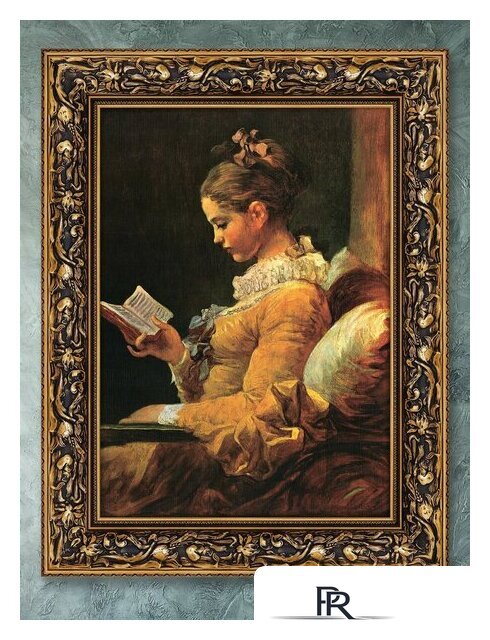 Картина Декарт Читательница Итальянский художник 8Л0513 (в раме) - Изображение №4 — Интернет-магазин ПроЗаказ