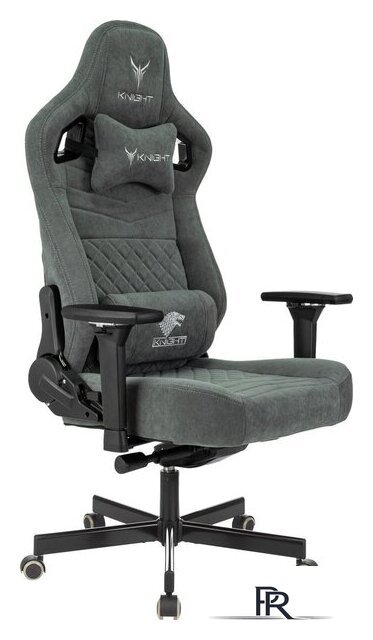 Игровое (геймерское) кресло Knight Hunter (серый Alfa 44) - Изображение №1 — Интернет-магазин ПроЗаказ