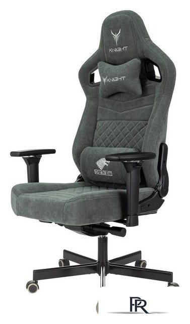 Игровое (геймерское) кресло Knight Hunter (серый Alfa 44) - Изображение №3 — Интернет-магазин ПроЗаказ