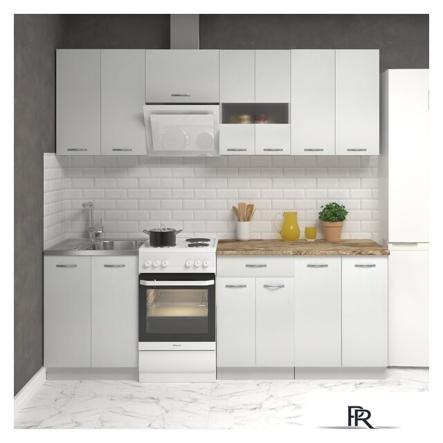 Готовая кухня Mio Tesoro Экстра-лайт 2.2 (белый/мадрид) - Изображение №1 — Интернет-магазин ПроЗаказ