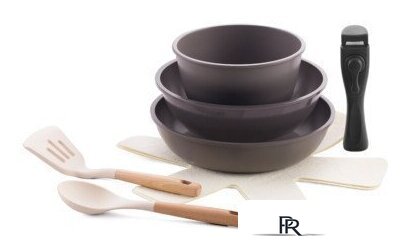 Набор сковород Lara LR01-300 (коричневый) - Изображение №1 — Интернет-магазин ПроЗаказ