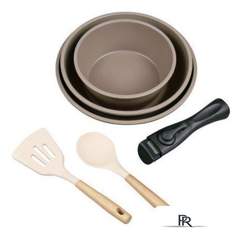 Набор сковород Lara LR01-300 (коричневый) - Изображение №4 — Интернет-магазин ПроЗаказ