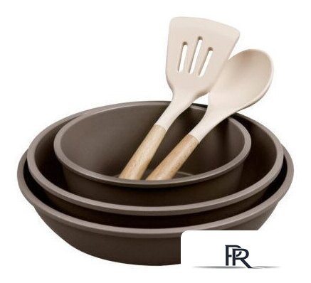 Набор сковород Lara LR01-300 (коричневый) - Изображение №3 — Интернет-магазин ПроЗаказ