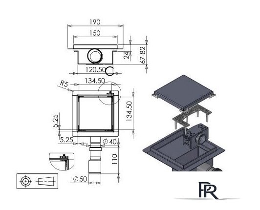 Трап/канал Roxen Supra 91020-65 - Изображение №6 — Интернет-магазин ПроЗаказ