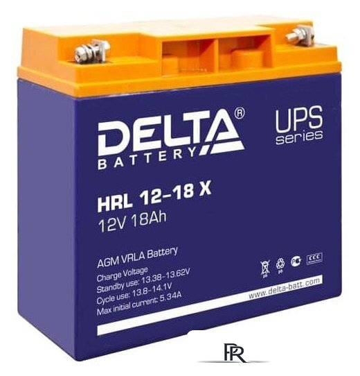 Аккумулятор для ИБП Delta HRL 12-18 X (12В/18 А·ч) - Изображение №1 — Интернет-магазин ПроЗаказ