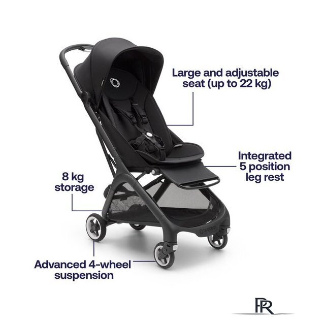 Коляска прогулочная «книга» Bugaboo Butterfly (black/stormy blue) - Изображение №17 — Интернет-магазин ПроЗаказ