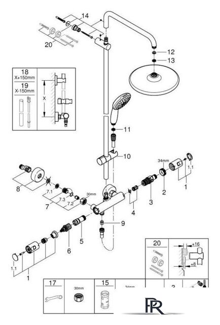 Душевая система  Grohe Vitalio Start 266772431 - Изображение №5 — Интернет-магазин ПроЗаказ
