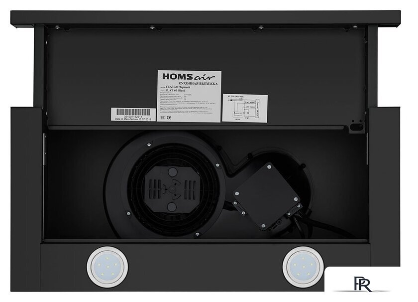 Кухонная вытяжка HOMSair Flat 50 (черный) - Изображение №5 — Интернет-магазин ПроЗаказ