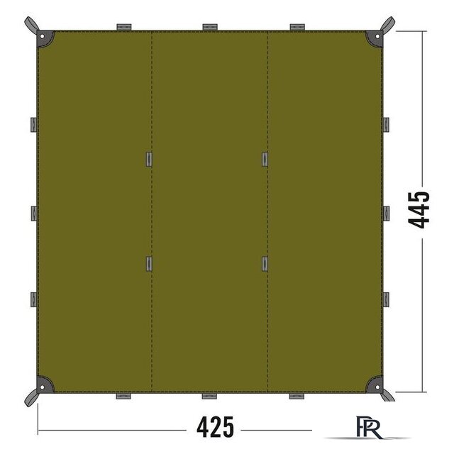 Тент Tatonka Tarp 1 (светло-оливковый) - Изображение №2 — Интернет-магазин ПроЗаказ