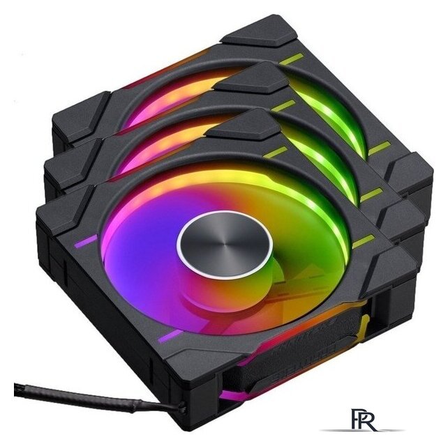 Комплект вентиляторов для корпуса Phanteks D30-120 D-RGB Reversed Black Triple PH-F120D30R_DRGB_PWM_BK01_3P - Изображение №2 — Интернет-магазин ПроЗаказ