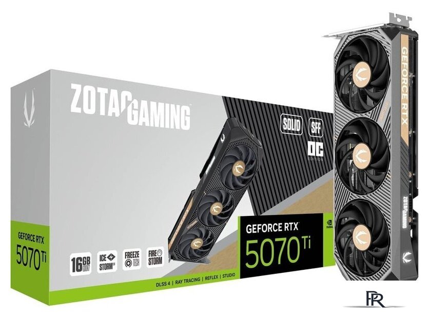 Видеокарта ZOTAC Gaming GeForce RTX 5070 Ti Solid SFF OC ZT-B50710J3-10P - Изображение №8 — Интернет-магазин ПроЗаказ