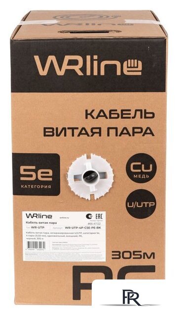 Кабель WRline WR-UTP-4P-C5E-PE-BK (305 м) - Изображение №2 — Интернет-магазин ПроЗаказ