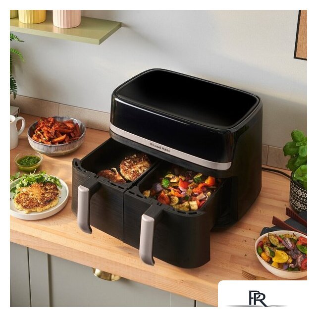 Аэрогриль (аэрофритюрница) Russell Hobbs Satis Fry DualBaske 27680-56 - Изображение №5 — Интернет-магазин ПроЗаказ
