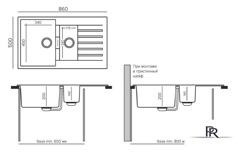 Кухонная мойка Tolero TL-860 (саванна) - Изображение №3 — Интернет-магазин ПроЗаказ