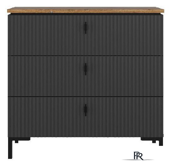 Комод Black Red White San Gimignano KOM3S (антрацитовый/дуб нокс) - Изображение №1 — Интернет-магазин ПроЗаказ