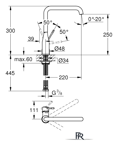 Смеситель Grohe Essence 30269GL0 (холодный рассвет) - Изображение №2 — Интернет-магазин ПроЗаказ