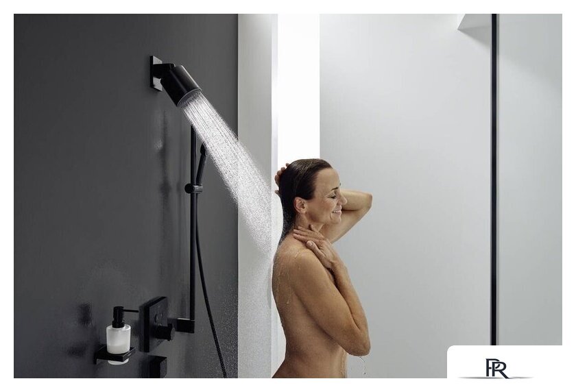 Душевой гарнитур  Hansgrohe Pulsify Select 105 3jet Relaxation 24170670 (черный матовый) - Изображение №2 — Интернет-магазин ПроЗаказ