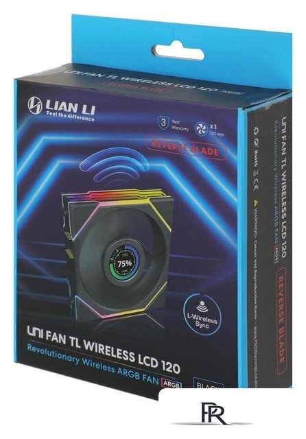 Вентилятор для корпуса Lian Li Uni Fan TL 120 Wireless Reverse 12RTLLCD1W1B G99.12RTLLCD1W1B.R0 - Изображение №8 — Интернет-магазин ПроЗаказ
