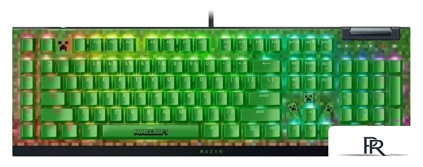 Клавиатура Razer BlackWidow V4 X Minecraft Edition (Razer Green, нет кириллицы) - Изображение №1 — Интернет-магазин ПроЗаказ